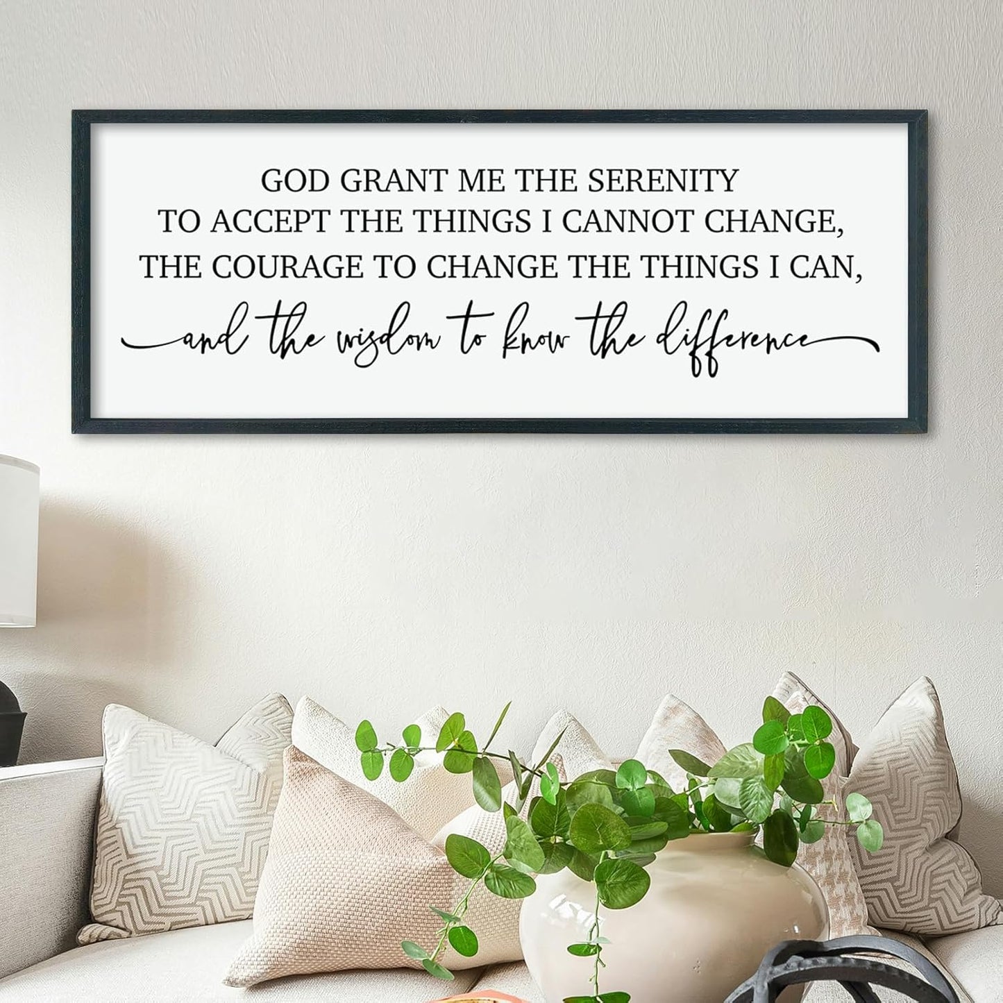 Bible Verse Wall Decor Serenity Prayer Rustic Christian Art