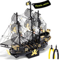 Piececool 3D Metal Pirate Ship Model Kit - Challenging Family Build