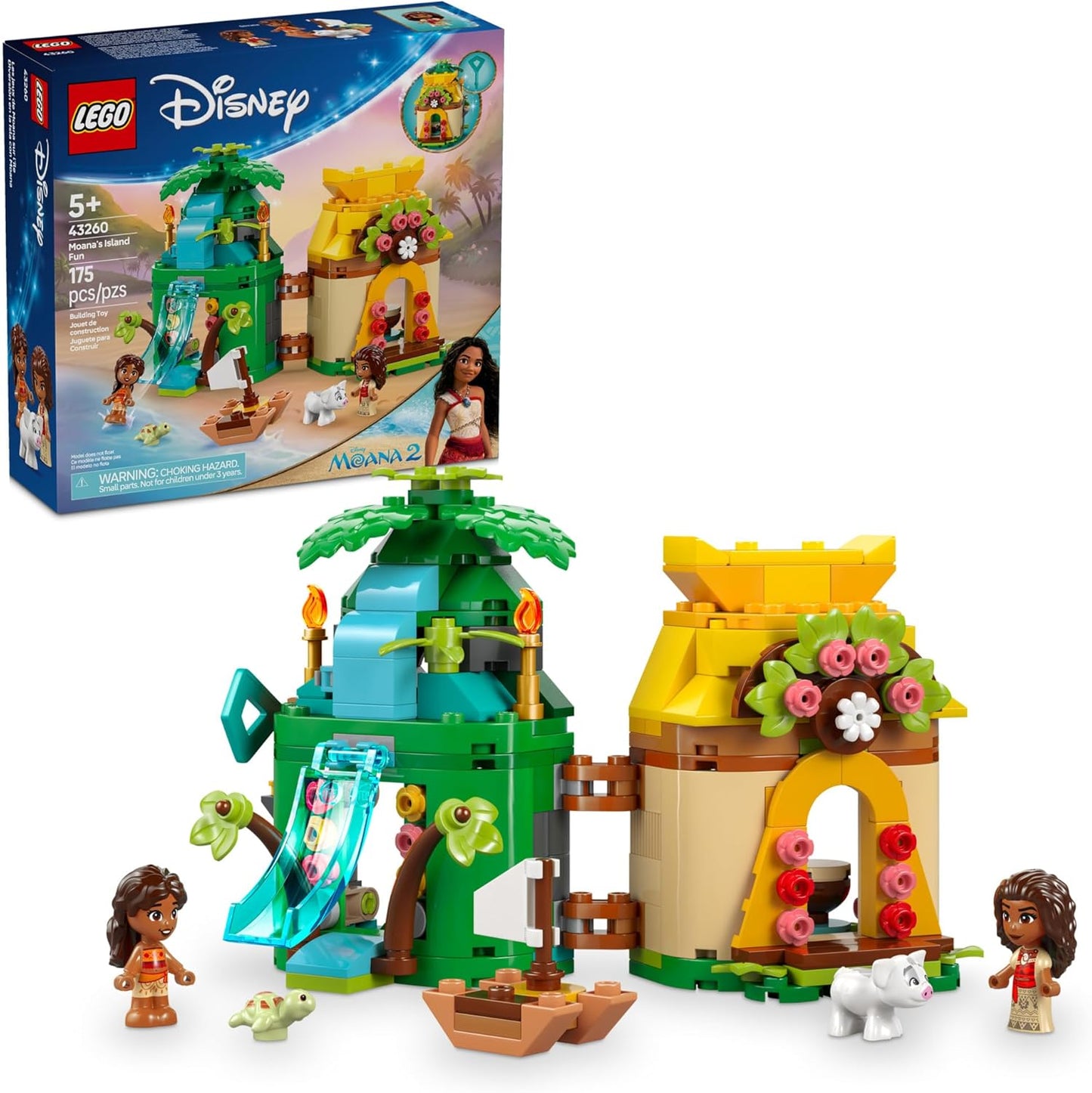 Disney Moana LEGO Set - Island Adventure Fun for Kids - Princess Moana & Friends - Ages 5+ - Perfect Birthday Gift