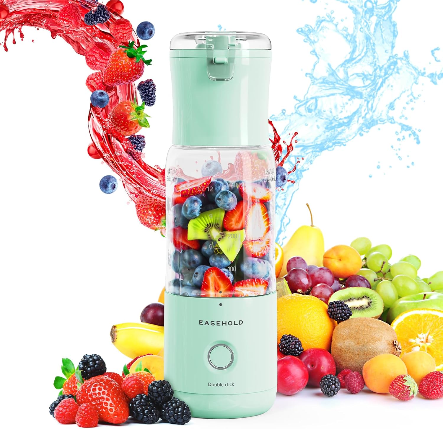 6-Blade Rechargeable Portable Blender - Blend On-The-Go!