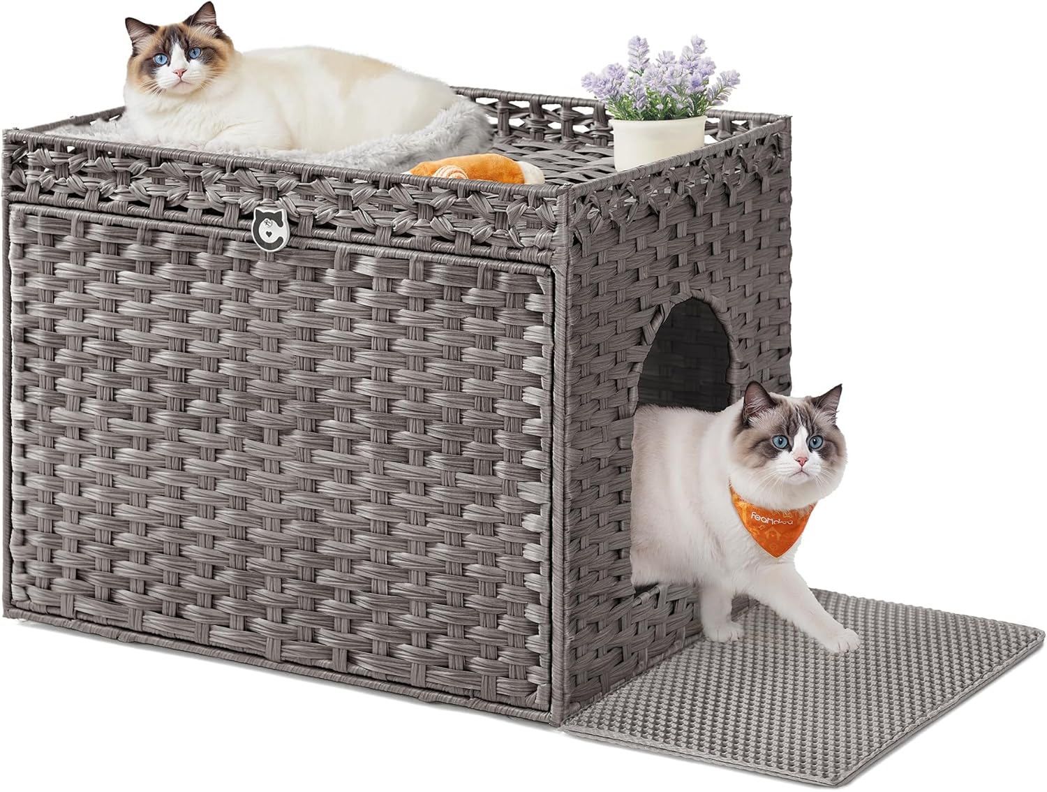 Feandrea Cat Litter Box Enclosure for Stylish Pet Spaces