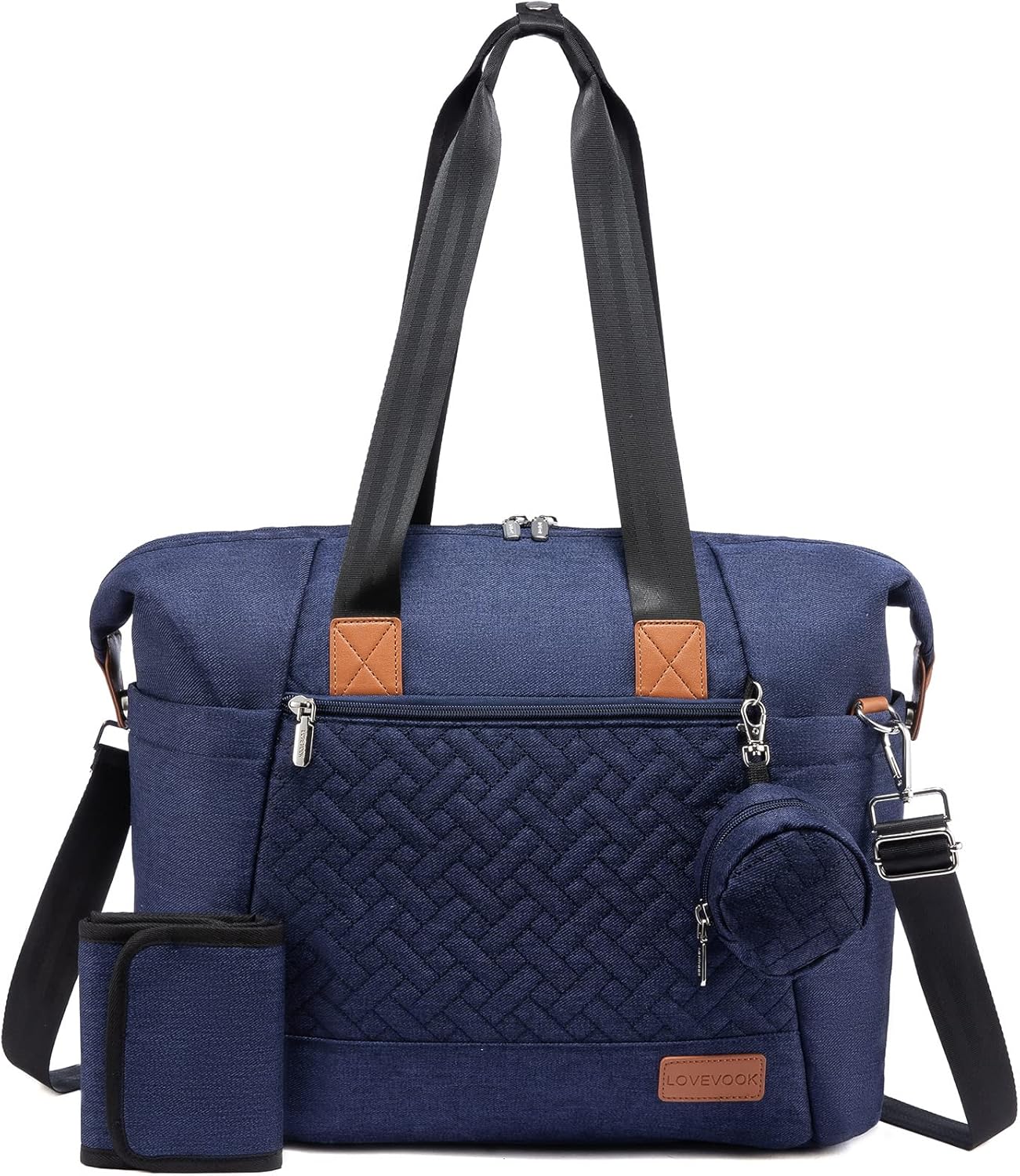 LOVEVOOK Diaper Bag Tote: Large Waterproof Travel Tote for Moms