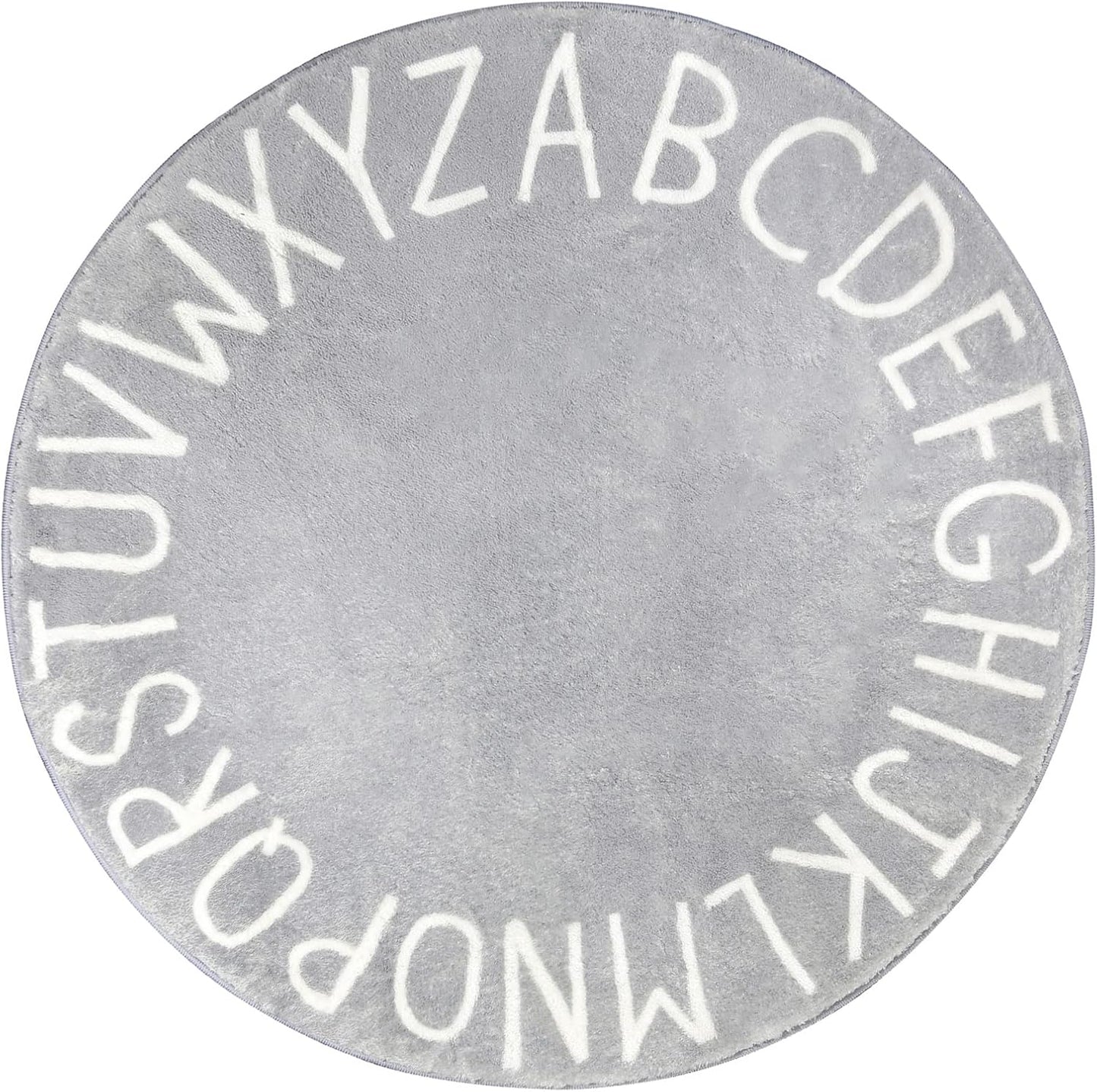 Topotdor Round Kids Play Rug Extra Large Soft Crawling Mat