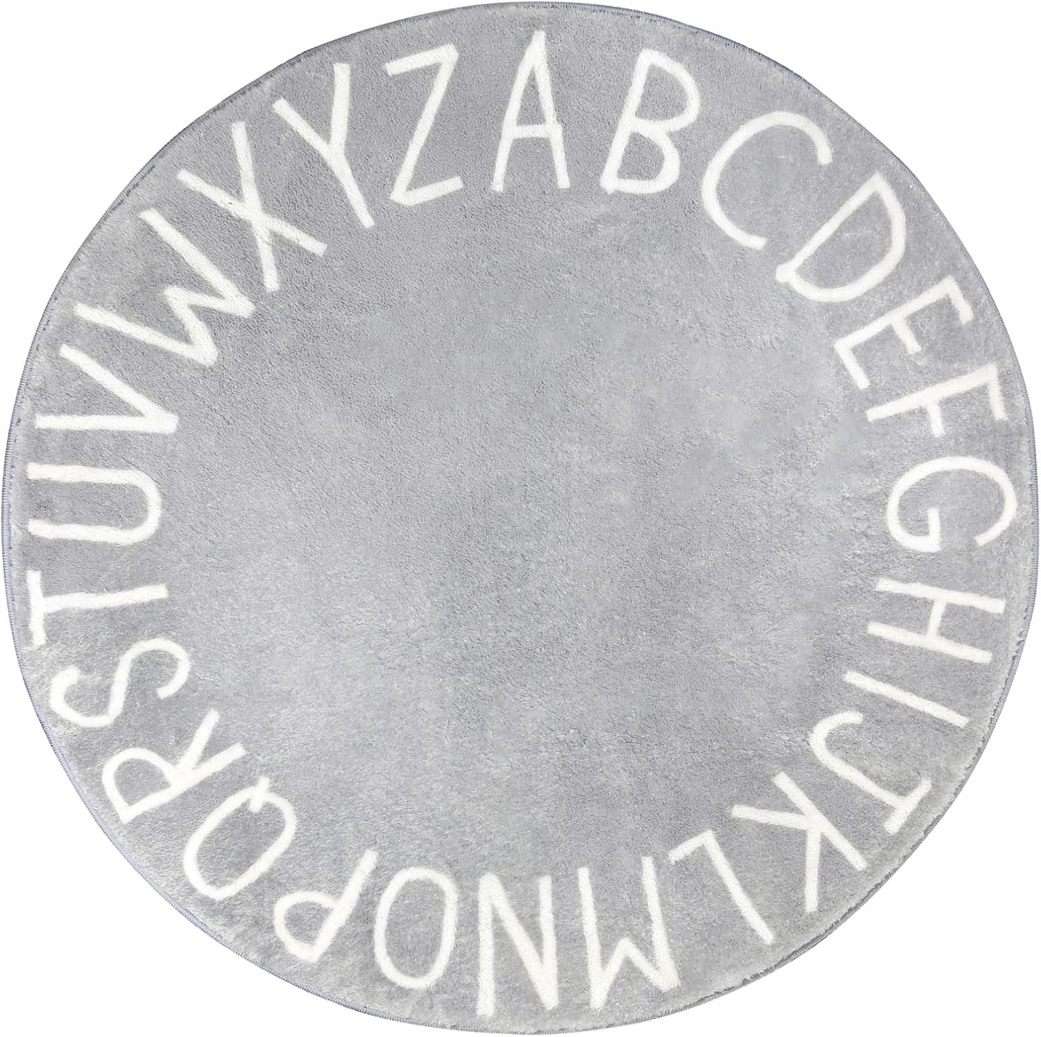 Topotdor Round Kids Play Rug Extra Large Soft Crawling Mat