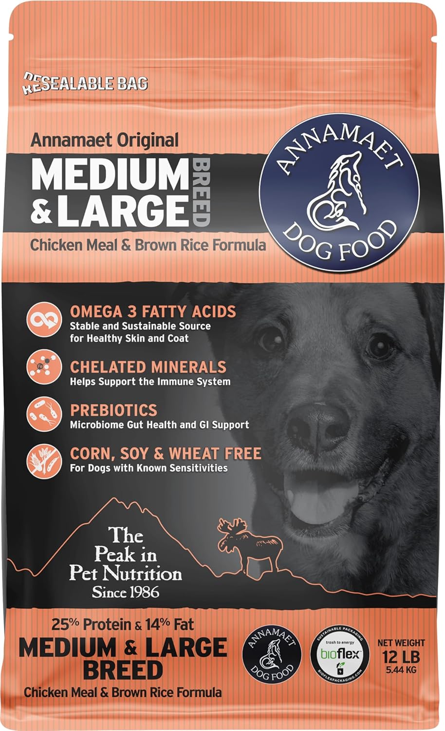 Annamaet Original Encore Dry Dog Food with Chicken & Brown Rice