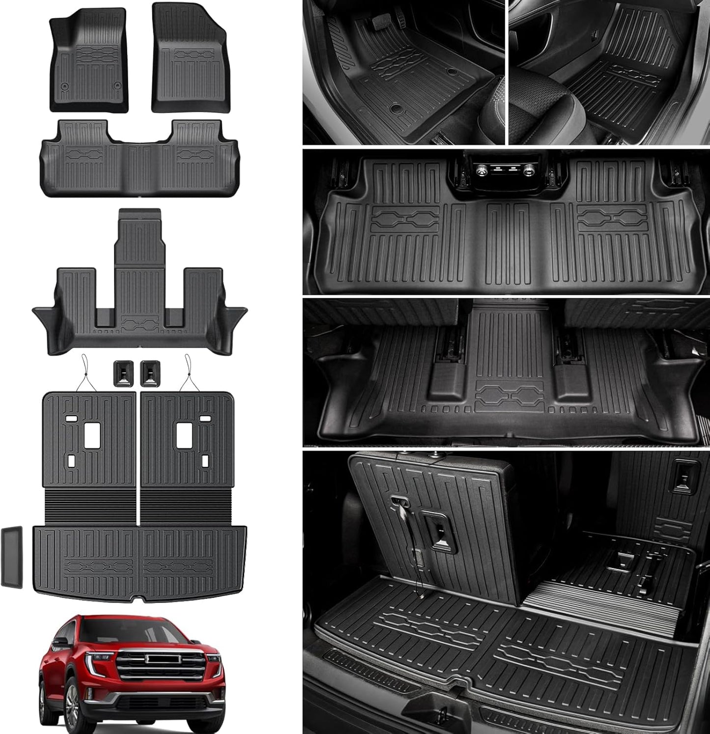 Custom Fit Floor Mats for 2017-2023 GMC Acadia All Weather