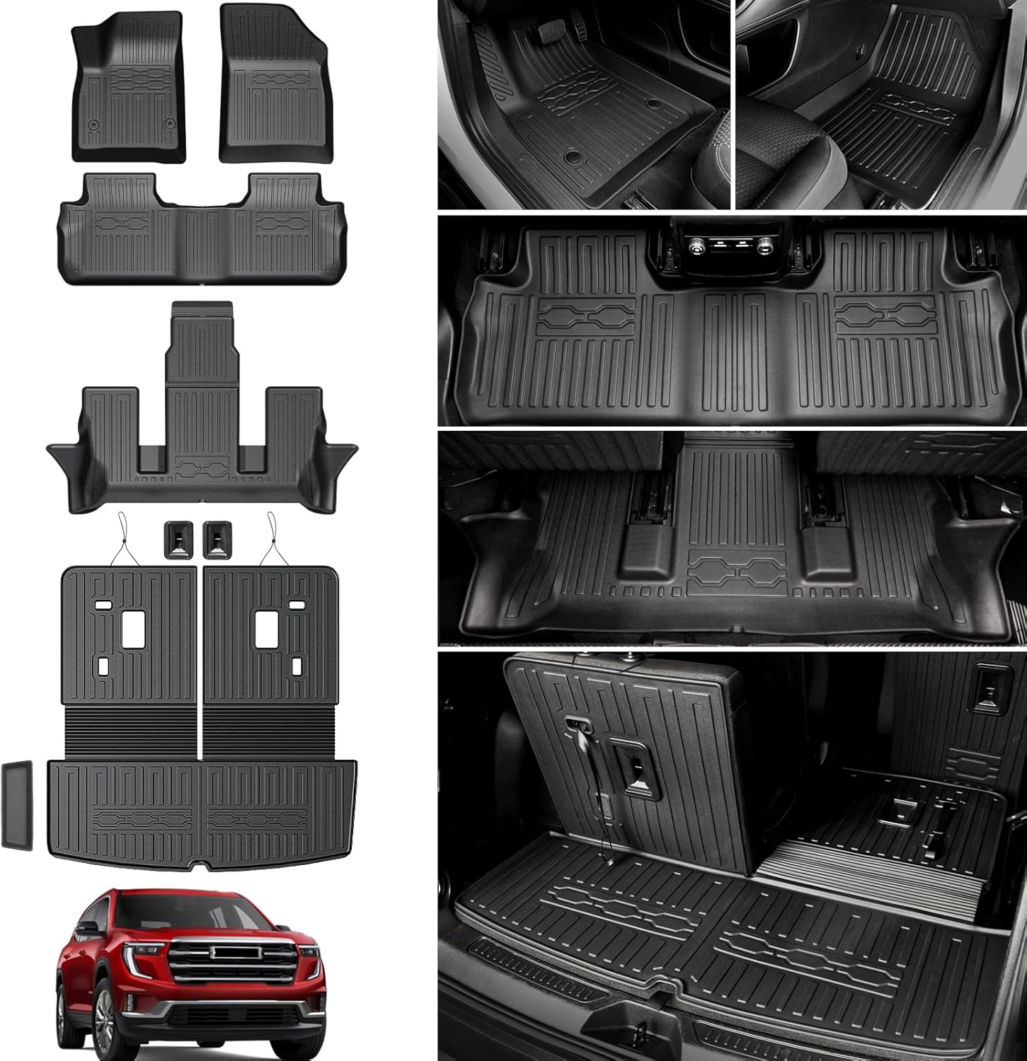 Custom Fit Floor Mats for 2017-2023 GMC Acadia All Weather