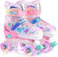 SULIFEEL Roller Skates for Girls Boys Kids with Light Up Wheels