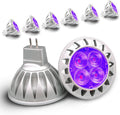 ALIDE Purple MR16 GU5.3 LED Bulbs 5W 12V - Accent & Holiday Lighting