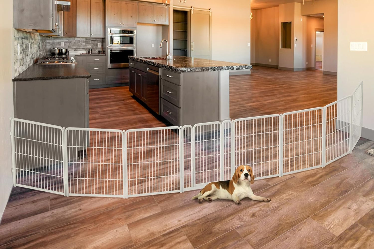 FXW Extra Wide Dog Gate for Indoor Use, Adjustable 219-in