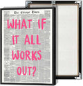 What If It All Works Out Poster by Drimiler - Retro Canvas Art