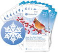WindowAlert Snowflake Anti-Collision Decal 12 Pack - UV-Reflective