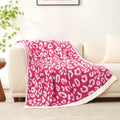 Snuggle Sac Ultra Soft Pink Cheetah Blanket Twin Size - Oversized Cozy