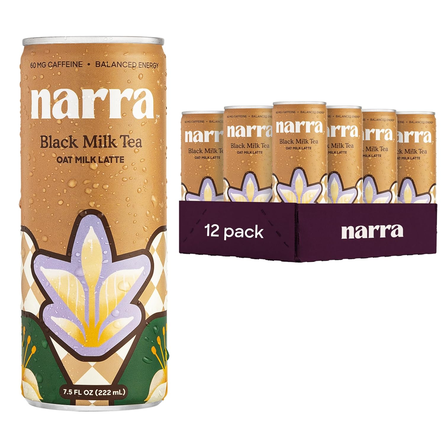 Narra Oat Milk Tea Latte - Balanced Energy & Creamy Taste