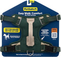 No-Pull Dog Harness Large Green - Padded Front-Clip Comfort Harness