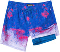 SURF CUZ Mens Swim Trunks with Compression Liner 5 in Swim Shorts