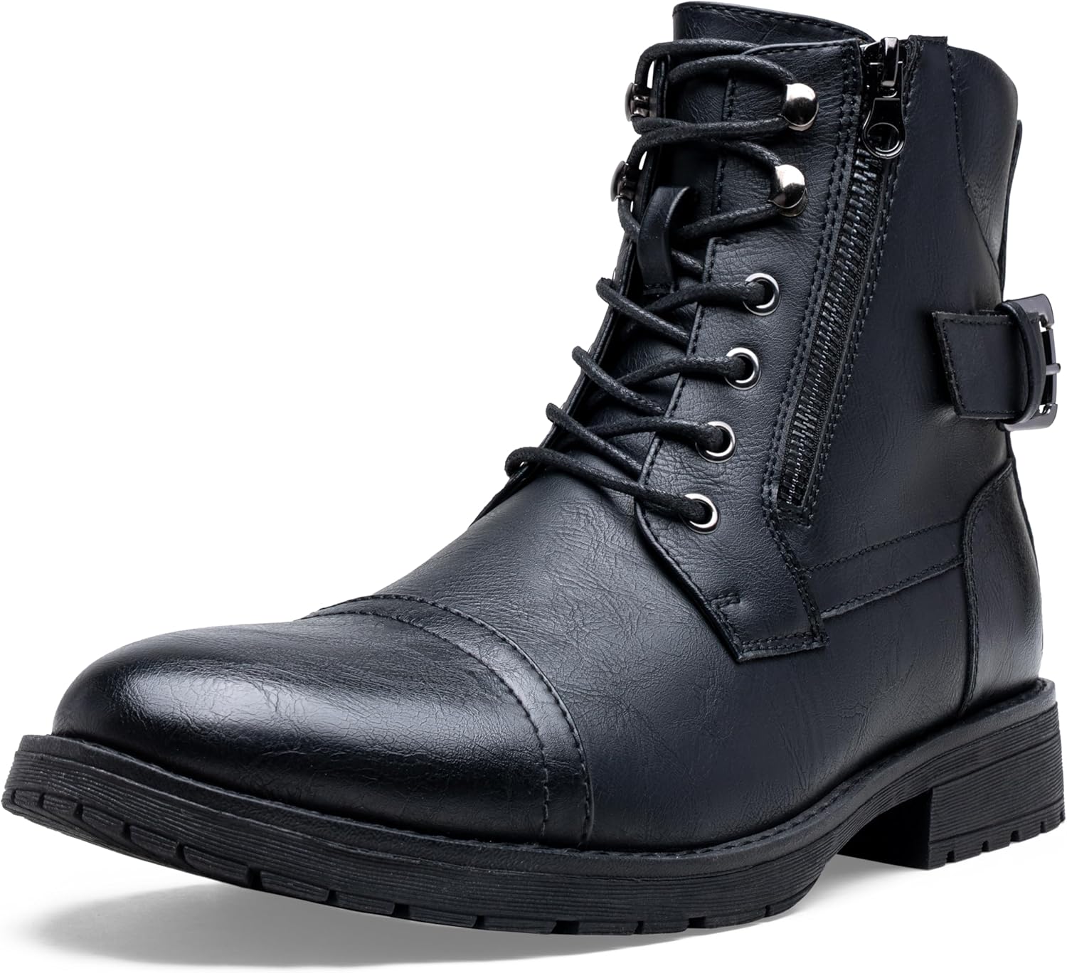 Vostey Men's Casual Motorcycle Combat Ankle Dress Boots Review
