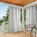 Cabana Solid Heavyweight Indoor Outdoor Curtains 54x144 - Light