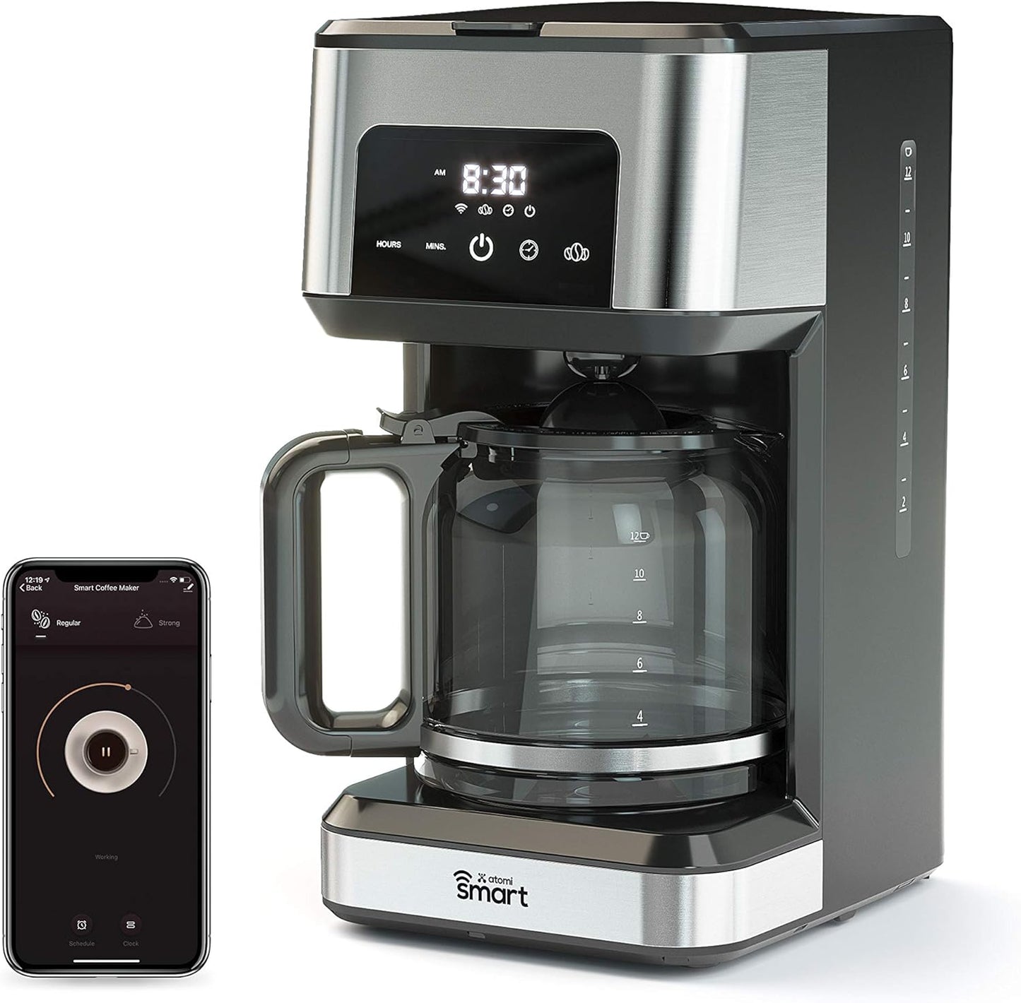 Atomi Smart WiFi Coffee Maker - No-Spill Sensor