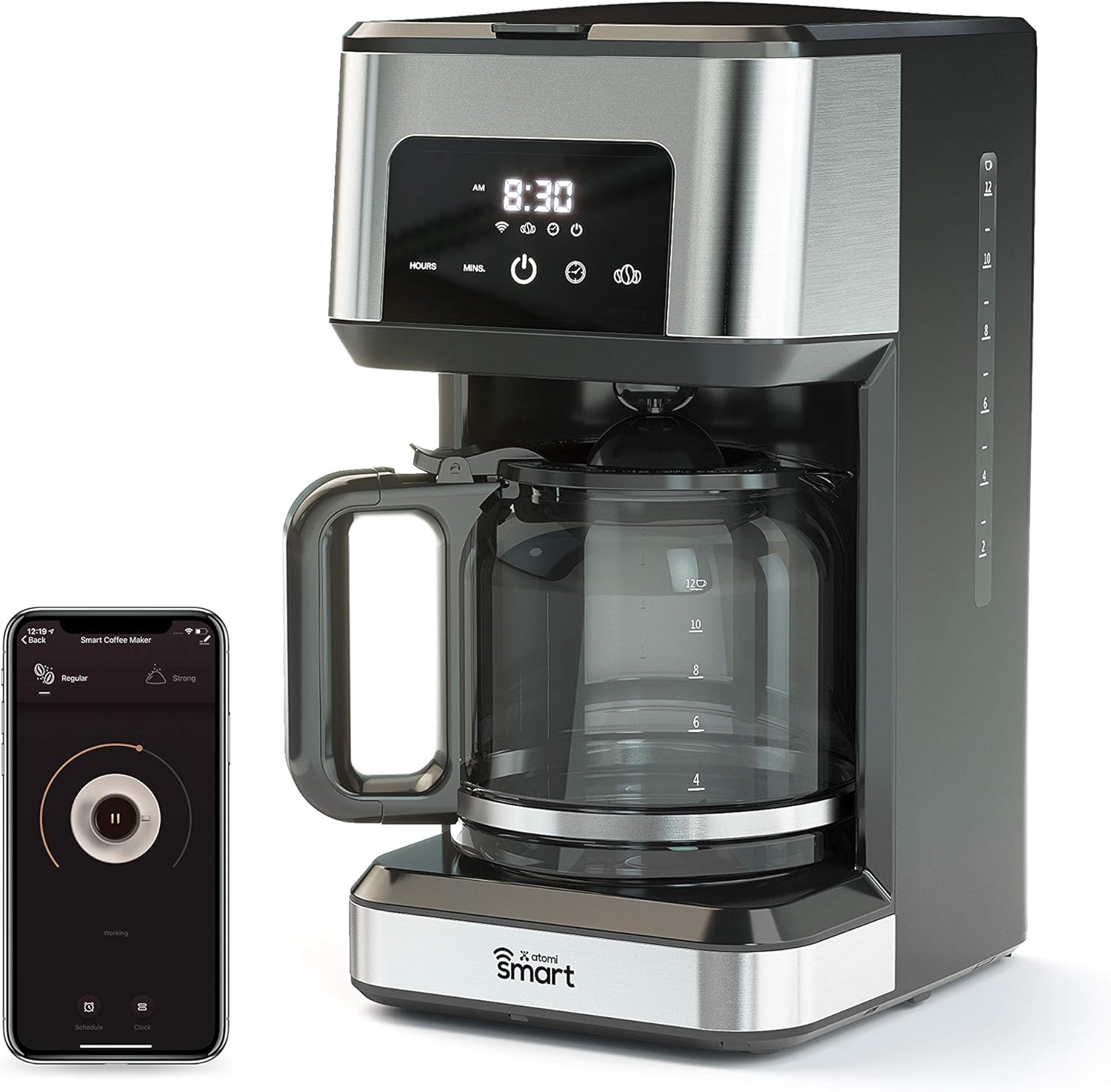 Atomi Smart WiFi Coffee Maker - No-Spill Sensor