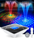 Solar Pool Fountain with Light Show - Upgraded Large Floating Fountain