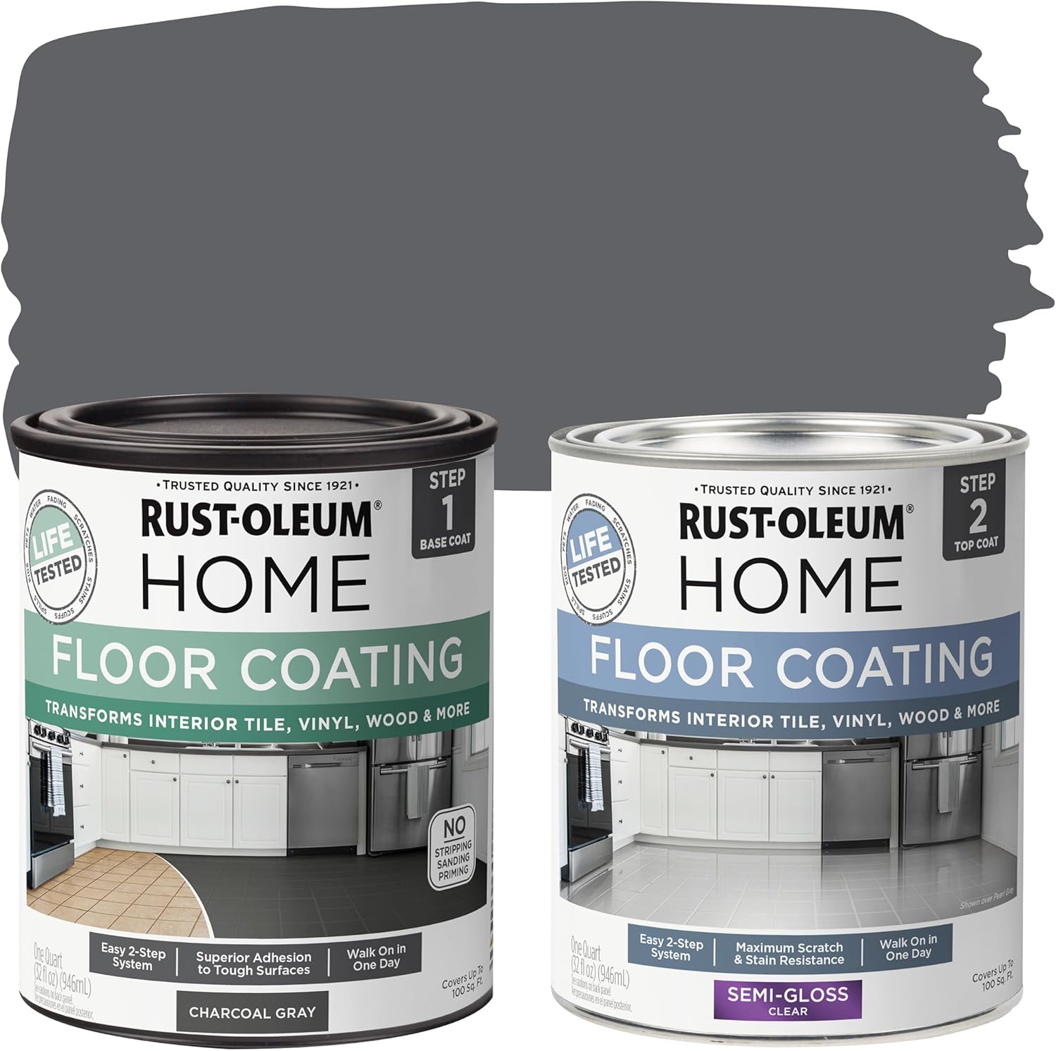 Rust-Oleum Home Interior Floor Coating Kit for Easy Updates