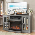 JUMMICO Fireplace TV Stand for TVs Up to 65 Inches - Elegant Design
