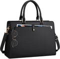 Laptop Bag for Women 15.6 in Tote - Waterproof Leather Work Bag