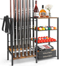 Pool Stick Holder Floor Stand for 12 Cues - Space-Saving Cue Rack