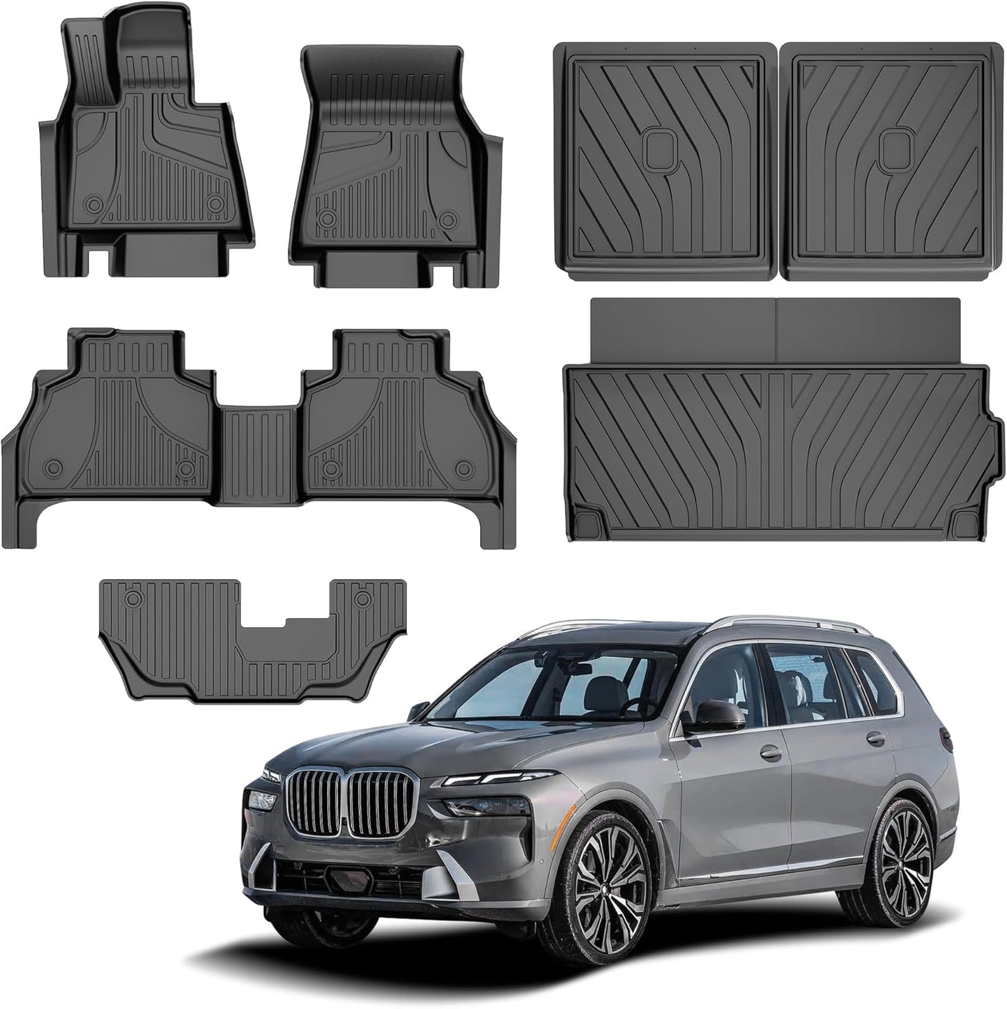 Custom Fit All Weather Floor Mats for BMW X7 2019-2026