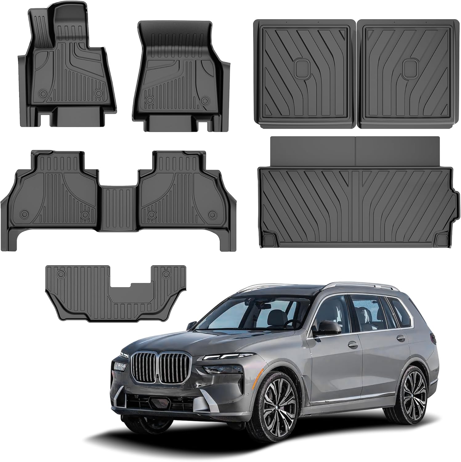 Custom Fit All Weather Floor Mats for BMW X7 2019-2026