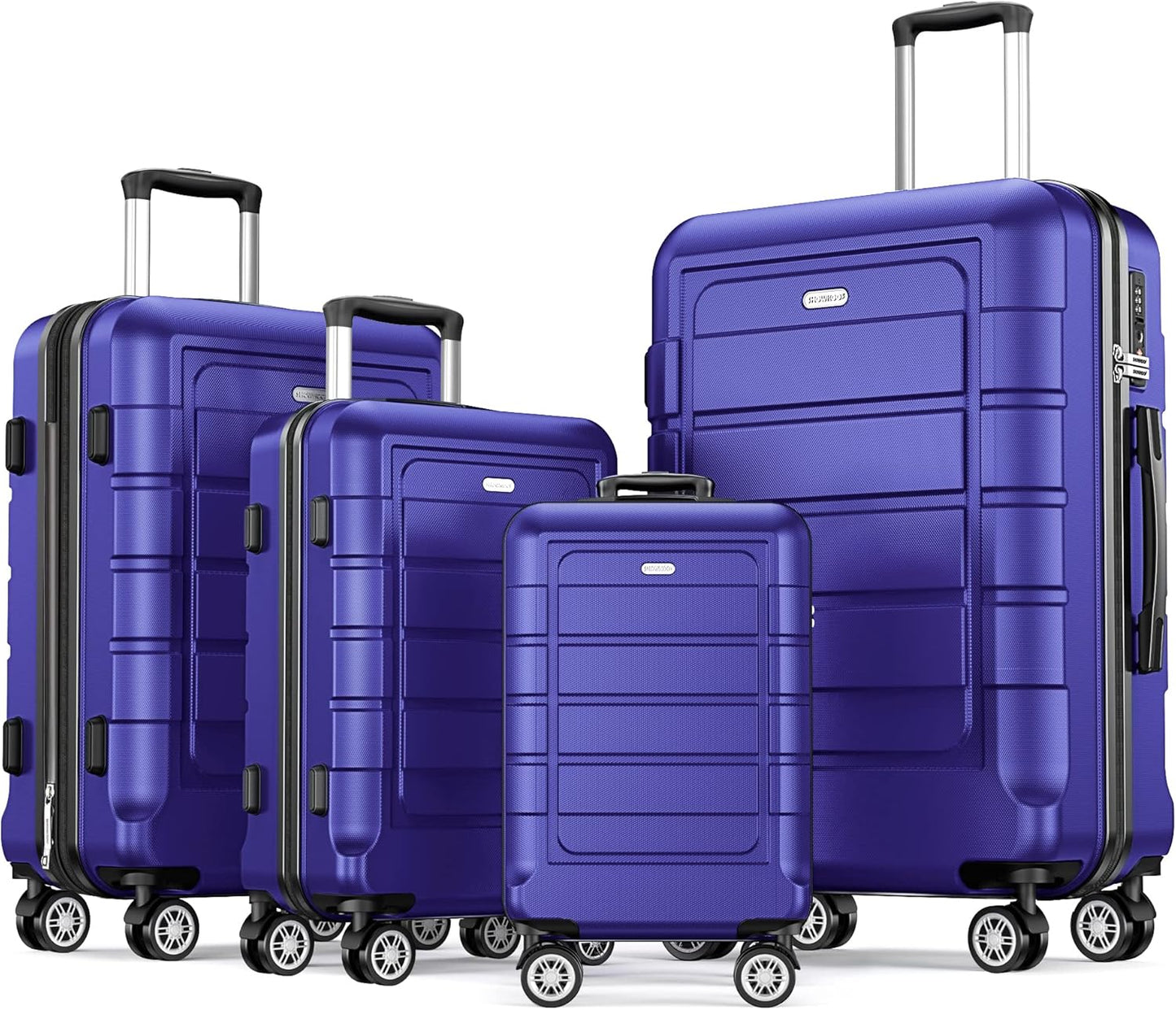Durable Expandable Luggage Set with TSA Lock and Double Wheels