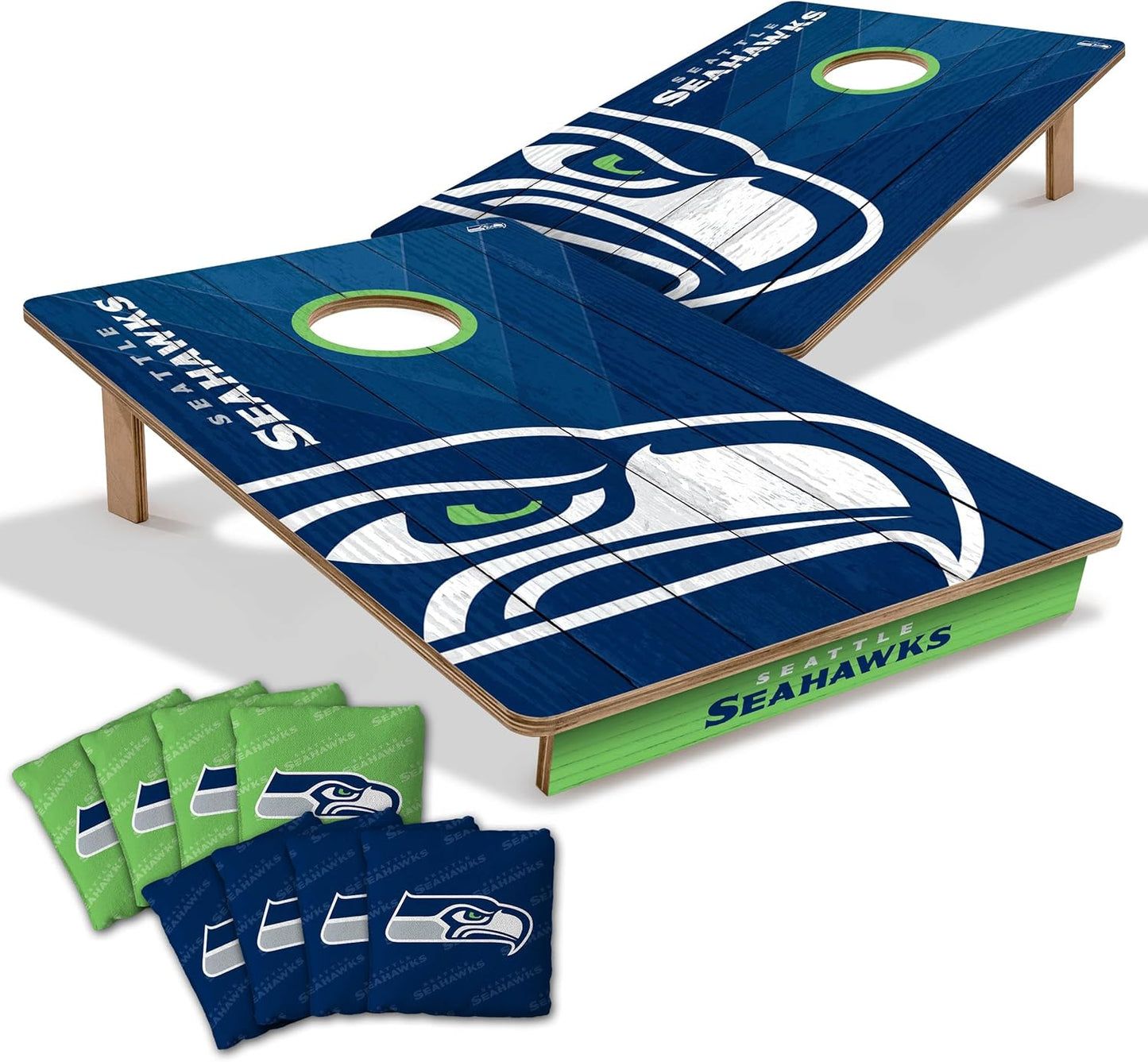 YouTheFan NFL 2 x 3 Wood Cornhole Game with Team Logo Bags