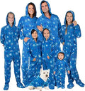 Footed Pajamas One Piece Unisex Onesie - Family Matching Fleece