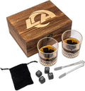 NFL Wood Boxed Drinkware Set - Los Angeles Rams Rocks Glasses