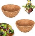 Riare 2 Pack 20 in Round Coco Liners Replacement - Thick Natural Coir