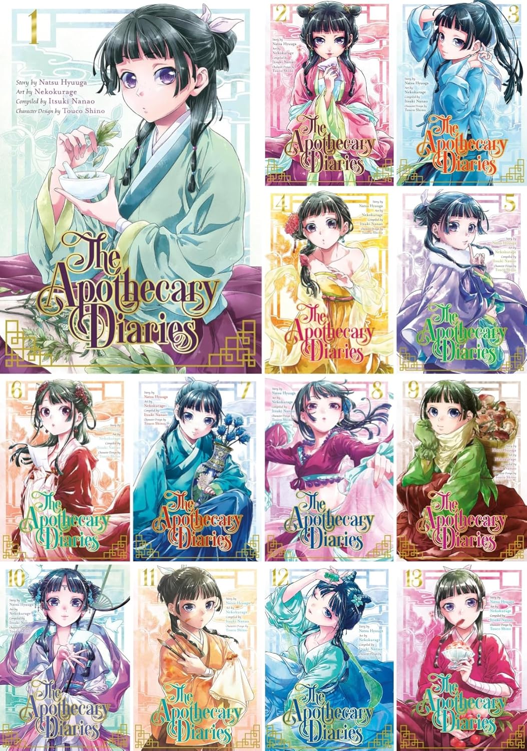 The Apothecary Diaries Manga Series 13 Books Set Vol.1-Vol.13 Review