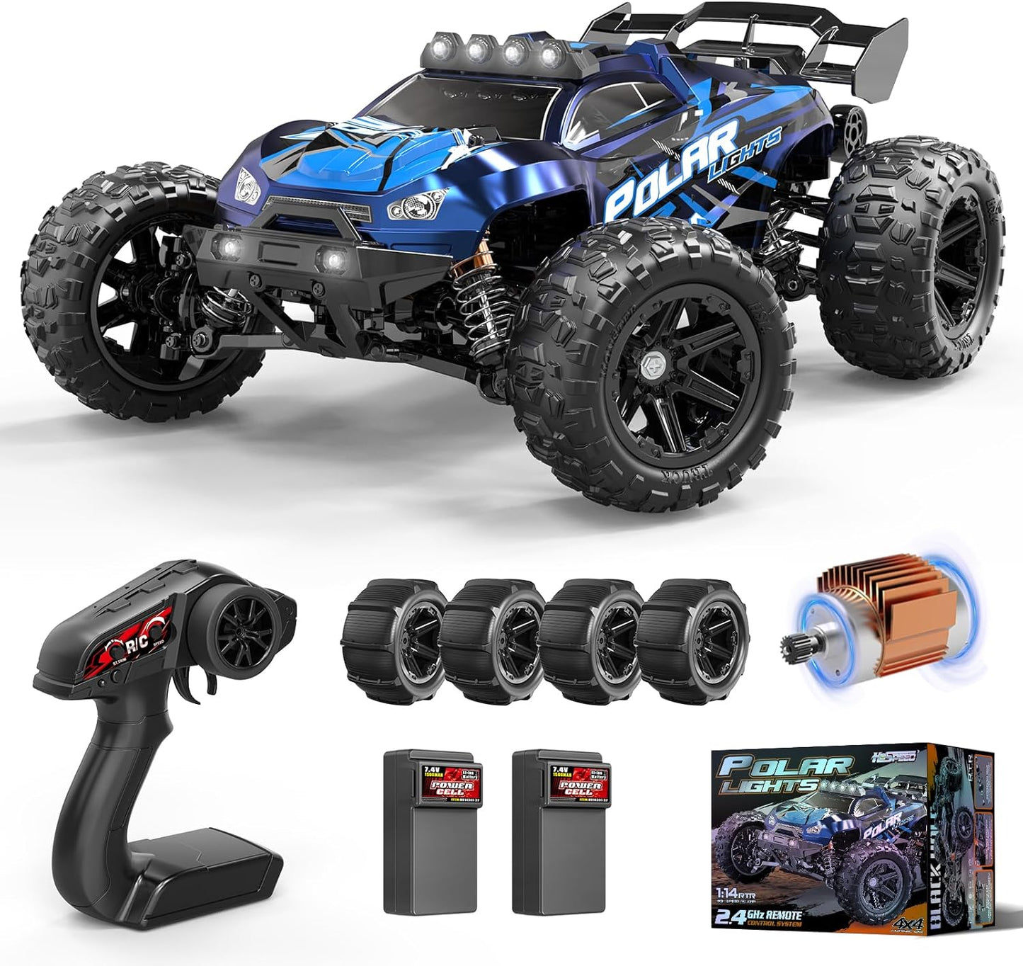 High Speed 4WD Off-Road RC Truck - 40+ KPH