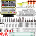 Fishing Lures Accessories Kit for Men with Tackle Box - Complete