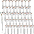 Sherr 100 Pack Big Crystal Diamond Pens Bulk Set - Wedding & Event