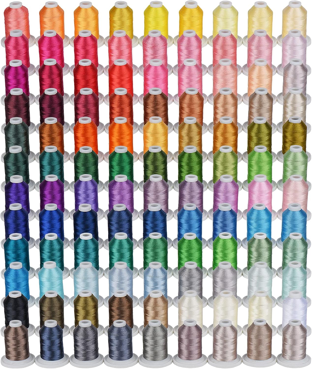 800 Yards Snap Spools: 108 Colors for Embroidery