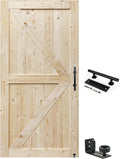 S&Z TOPHAND 44in x 80in Unfinished Barn Door - Custom Stain Ready