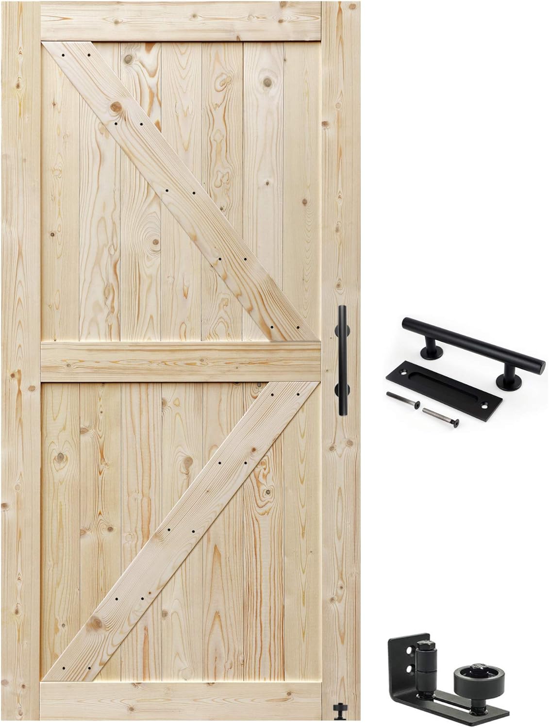 44in x 80in Unfinished Barn Door for Modern Rustic Spaces