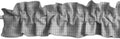 Faux Burlap Sleeve Topper Valance 120in x 9in - Soft Silver