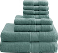 Madison Park 800GSM Cotton 8-Piece Towel Set - Spa Quality
