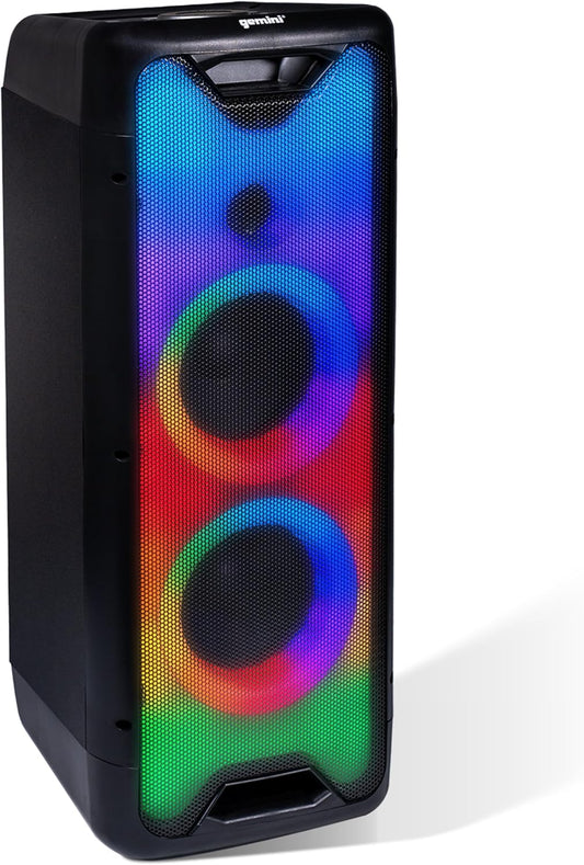 Gemini Bluetooth Speaker 1000W with LED Light Show for Events