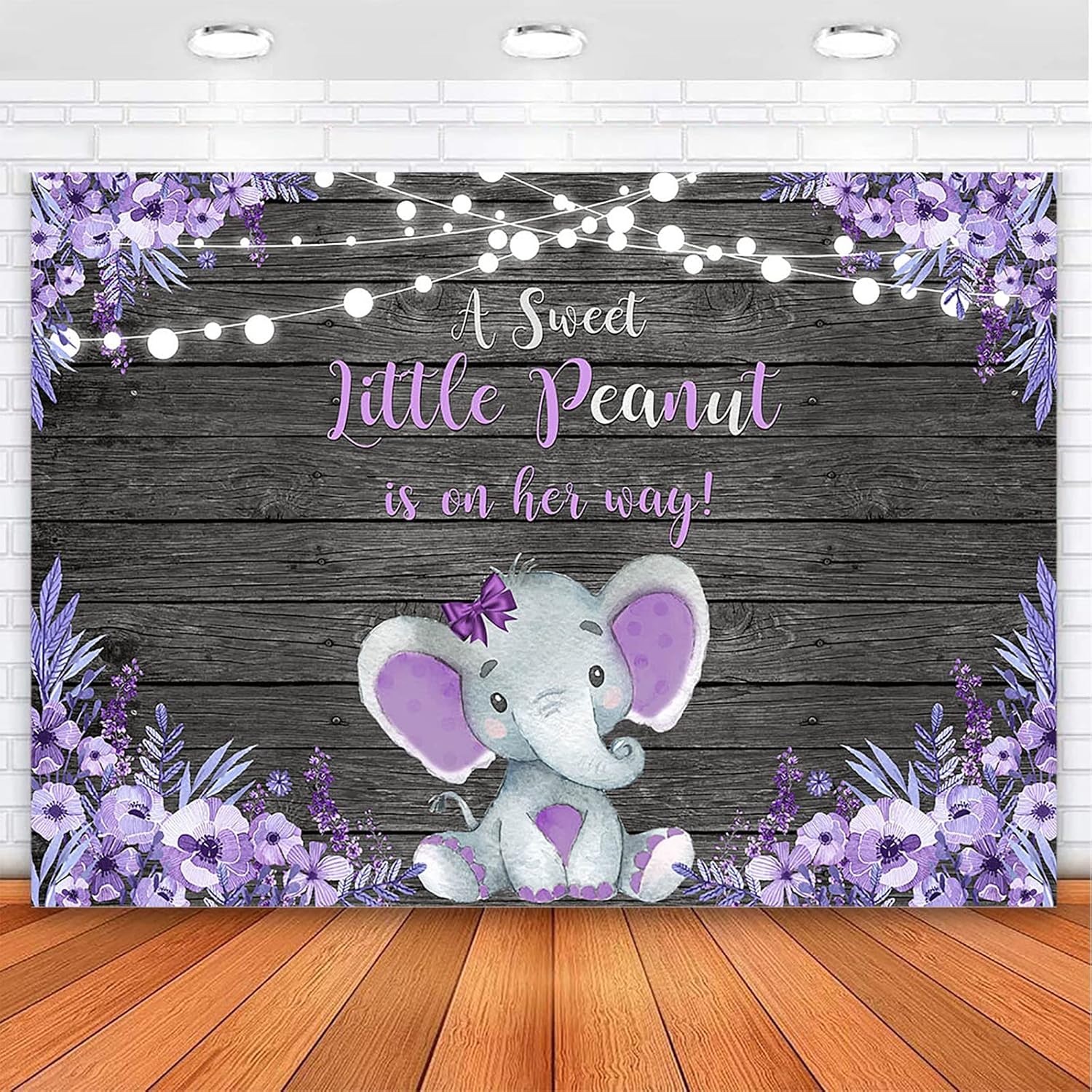 Avezano Elephant Baby Shower Backdrop for Memorable Events