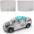 Nestour Ice Crystal Foldable Sunroof Window Sunshade for Tesla