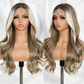 Ash Blonde Lace Front Wig 13x4 Pre Plucked Body Wave - Natural Look