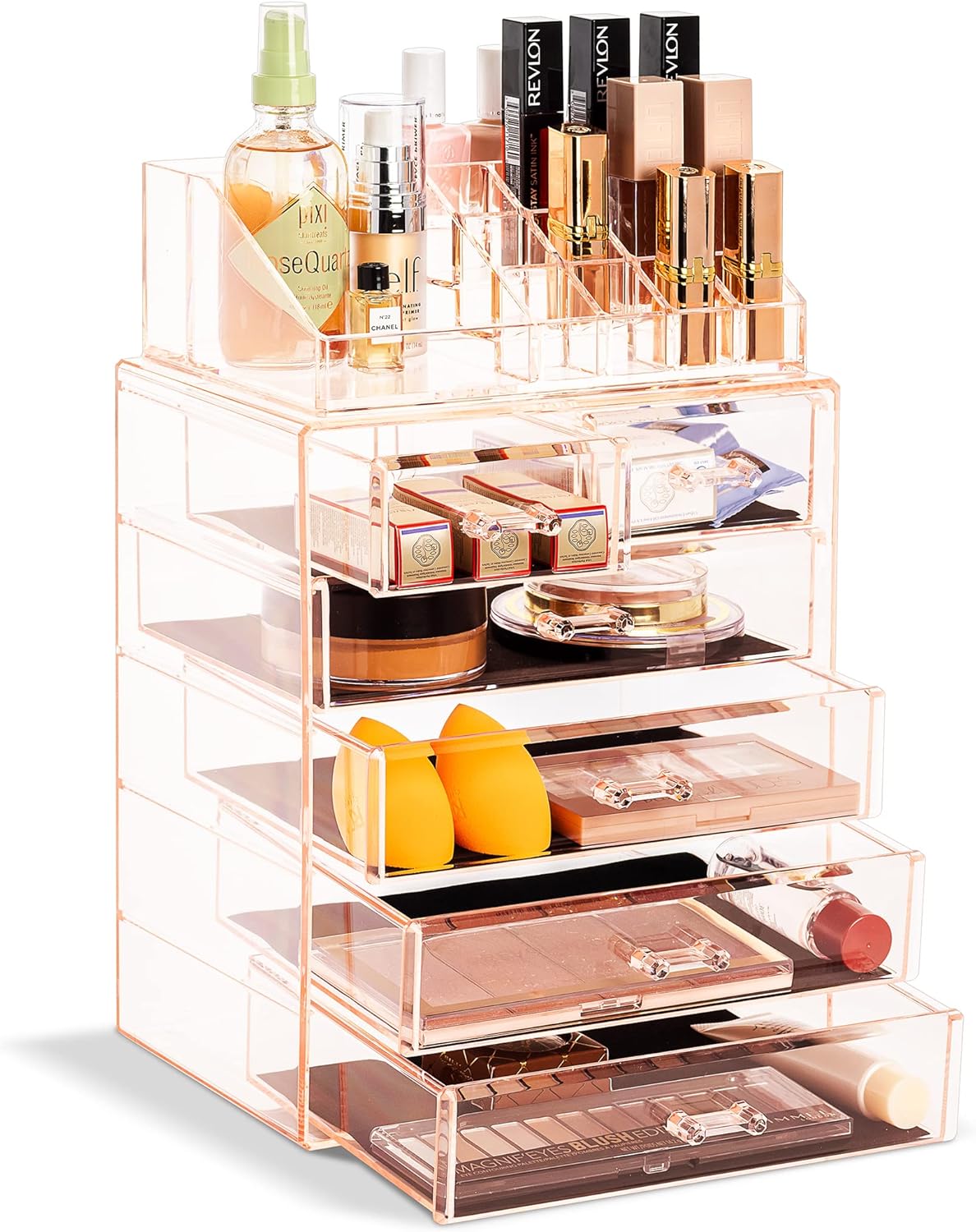 Sorbus Clear Cosmetic Makeup Organizer for Beauty Products